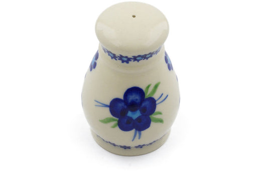 Polish Pottery Salt Shaker 3" Bleu-Belle Fleur Theme
