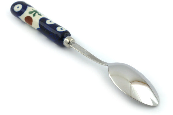 Polish Pottery Stainless Steel Spoon 6" Mosquito Theme