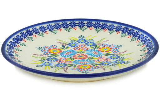 Polish Pottery Plate 7" Bouquet In Bloom Theme UNIKAT