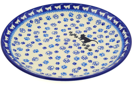 Polish Pottery Dinner Plate 10½-inch Boo Boo Kitty Paws Theme