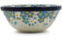 Polish Pottery Cereal Bowl 6" Flowers Under The Starry Sky Theme